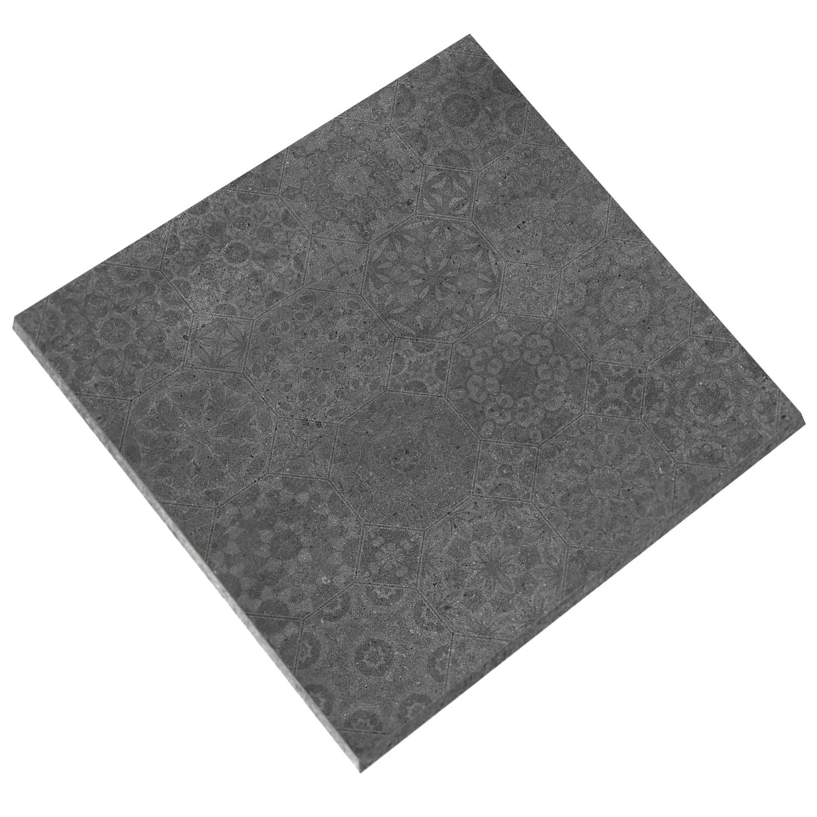 Padlólapok Freeland Kő Megjelenés R10/B Antracit 60x60 Dekoráció