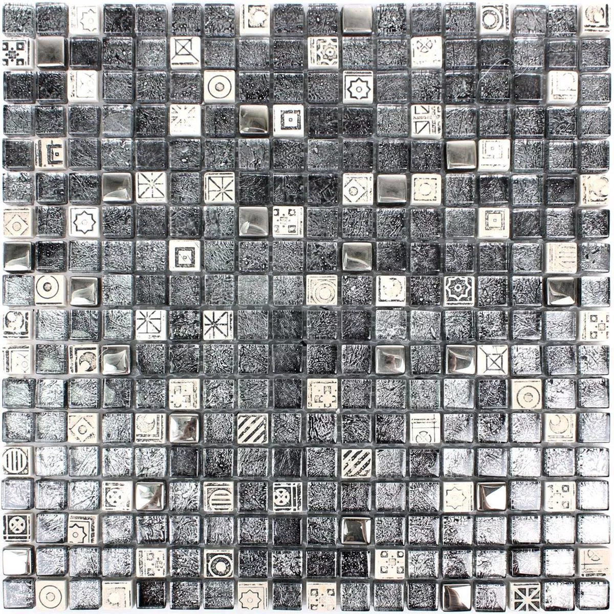 Mozaik Csempe Filippos Üveg Természetes Kő Mix