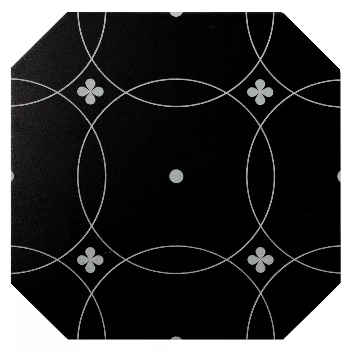 Gres Porculanske Pločice Pločice Genexia Crna Bijela Decor 1 Osmerokut 20x20cm Gres Porculanske Pločice Pločice Genexia Crna Bijela Decor 1 Osmerokut 20x20cm