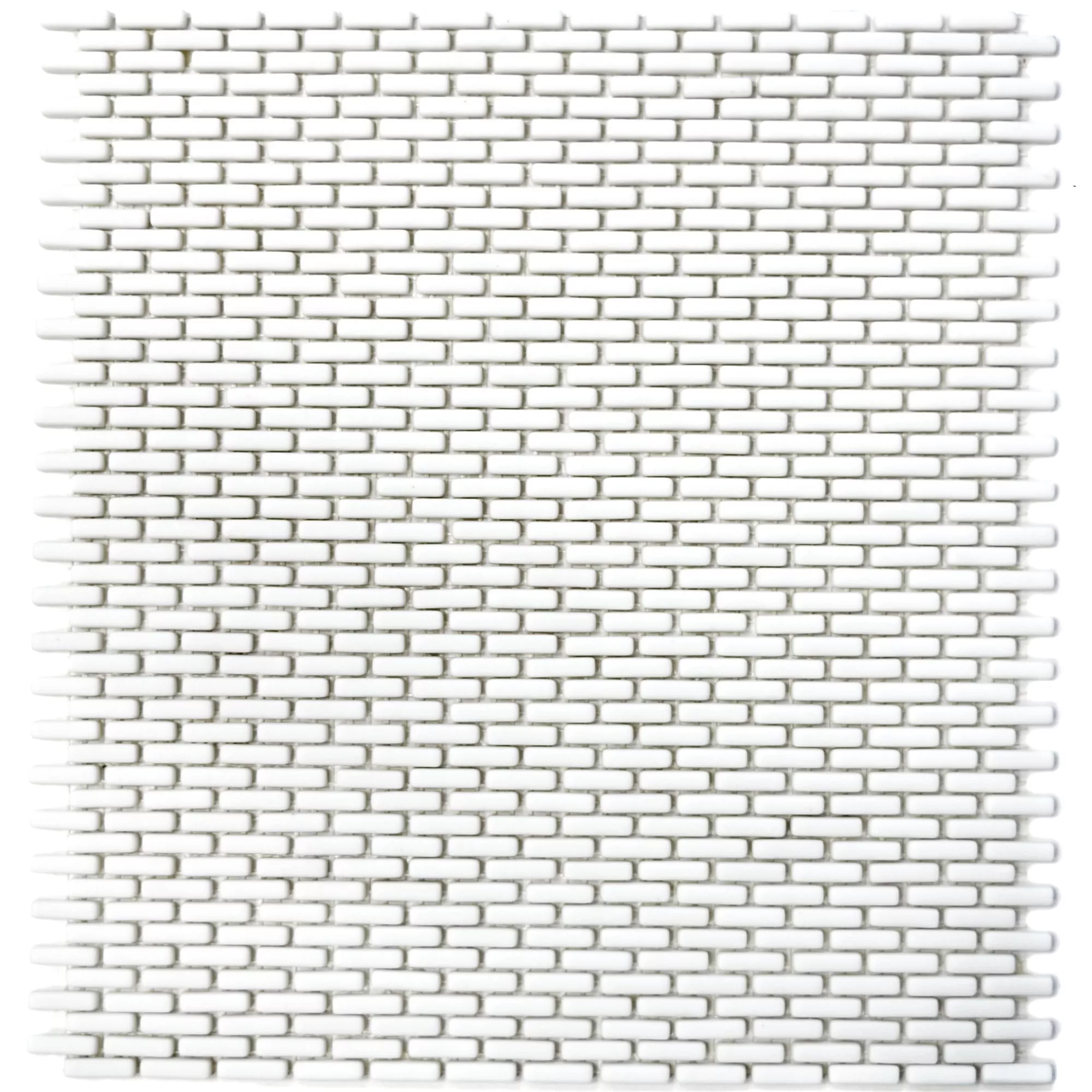 Πρότυπο από Γυάλινο Μωσαϊκό Πλακάκια Kassandra Ασπρο Brick Παγωμένος