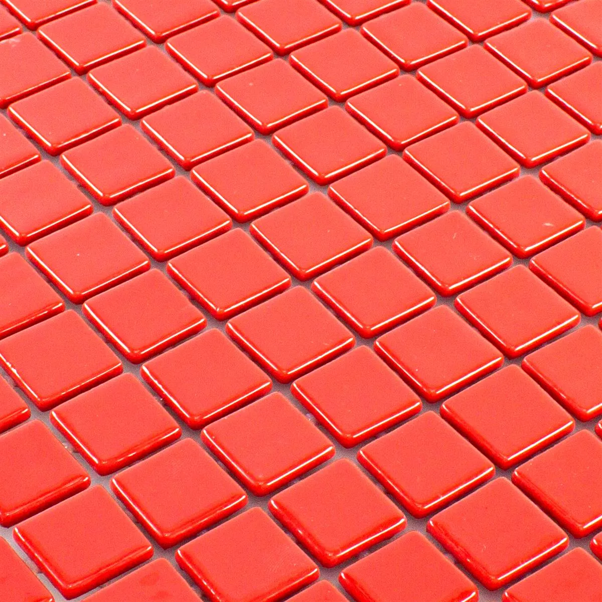 Padrão de Vidro Pool Piscina Mosaico Pixley Vermelho