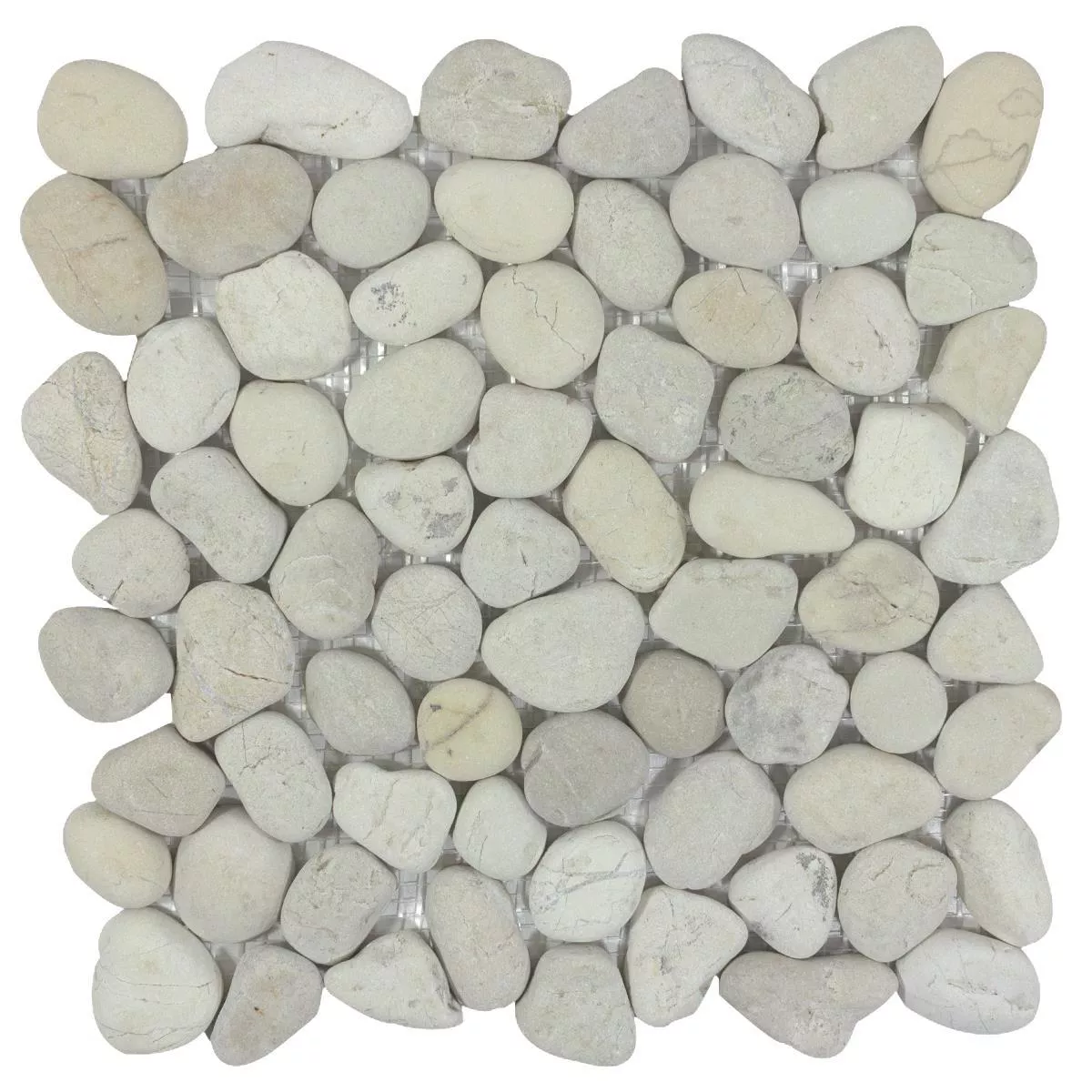 Sample Pebble Mosaic Tiles Xanthos White