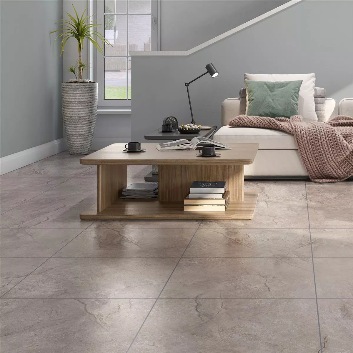 Floor Tiles Pangea Marble Optic Mat Beige 60x60cm