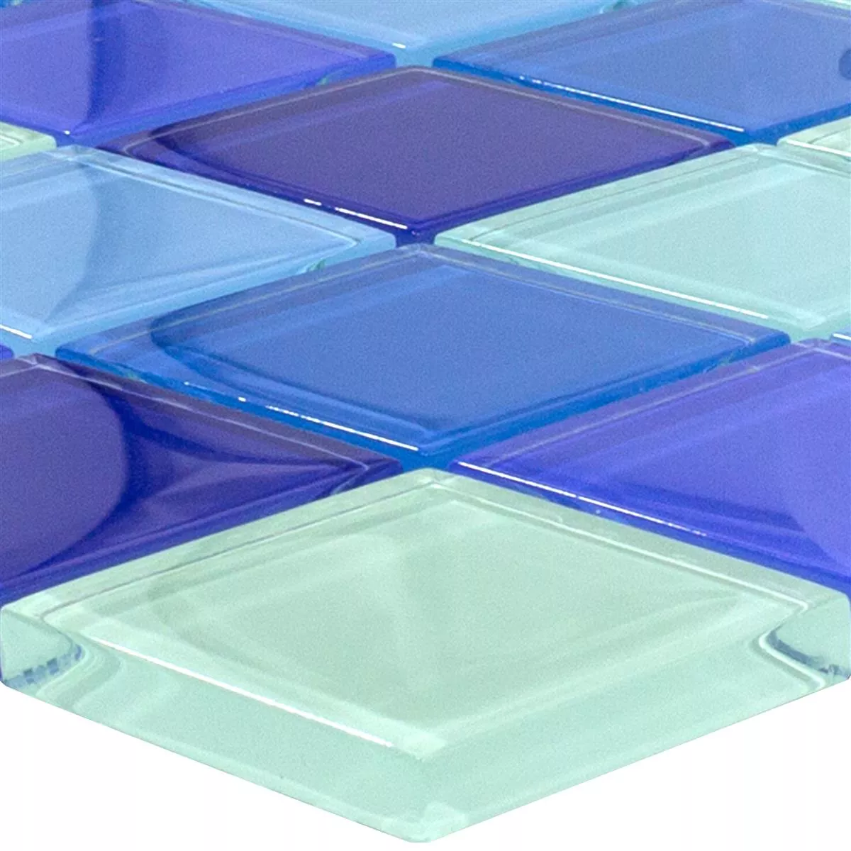 Mosaïque En Verre Carrelage Glasgow Bleu Mix Mosaïque En Verre Carrelage Glasgow Bleu Mix