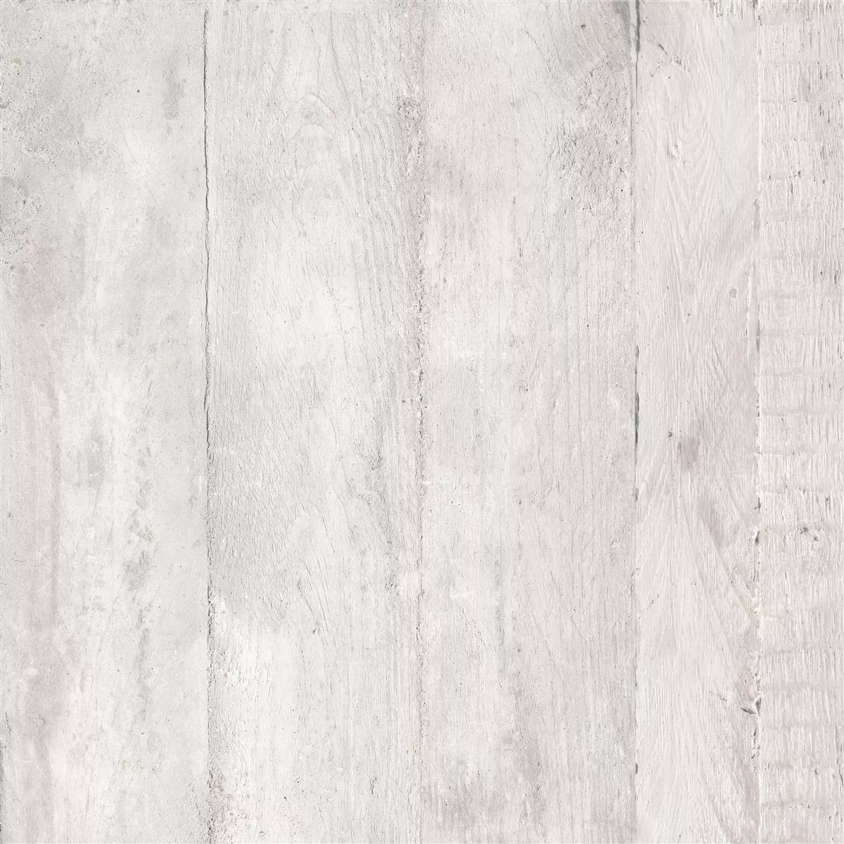 Πλακάκια Δαπέδου Gorki Όψη Ξύλου 60x60cm Γυαλισμένο Ασπρο
