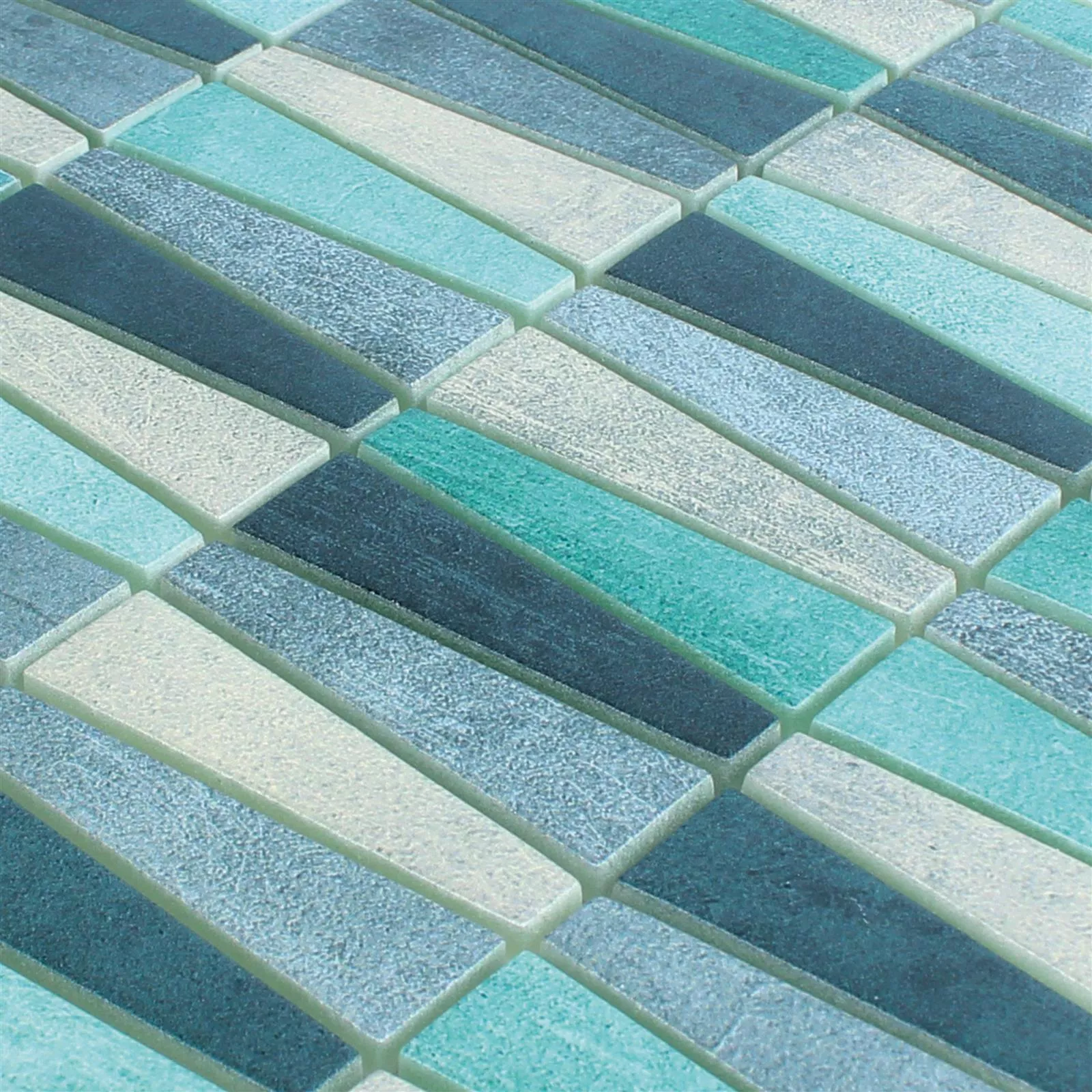 Mønster fra Glass Mosaikk Fliser Wolgagrad Svart Grå Sølv Grønn