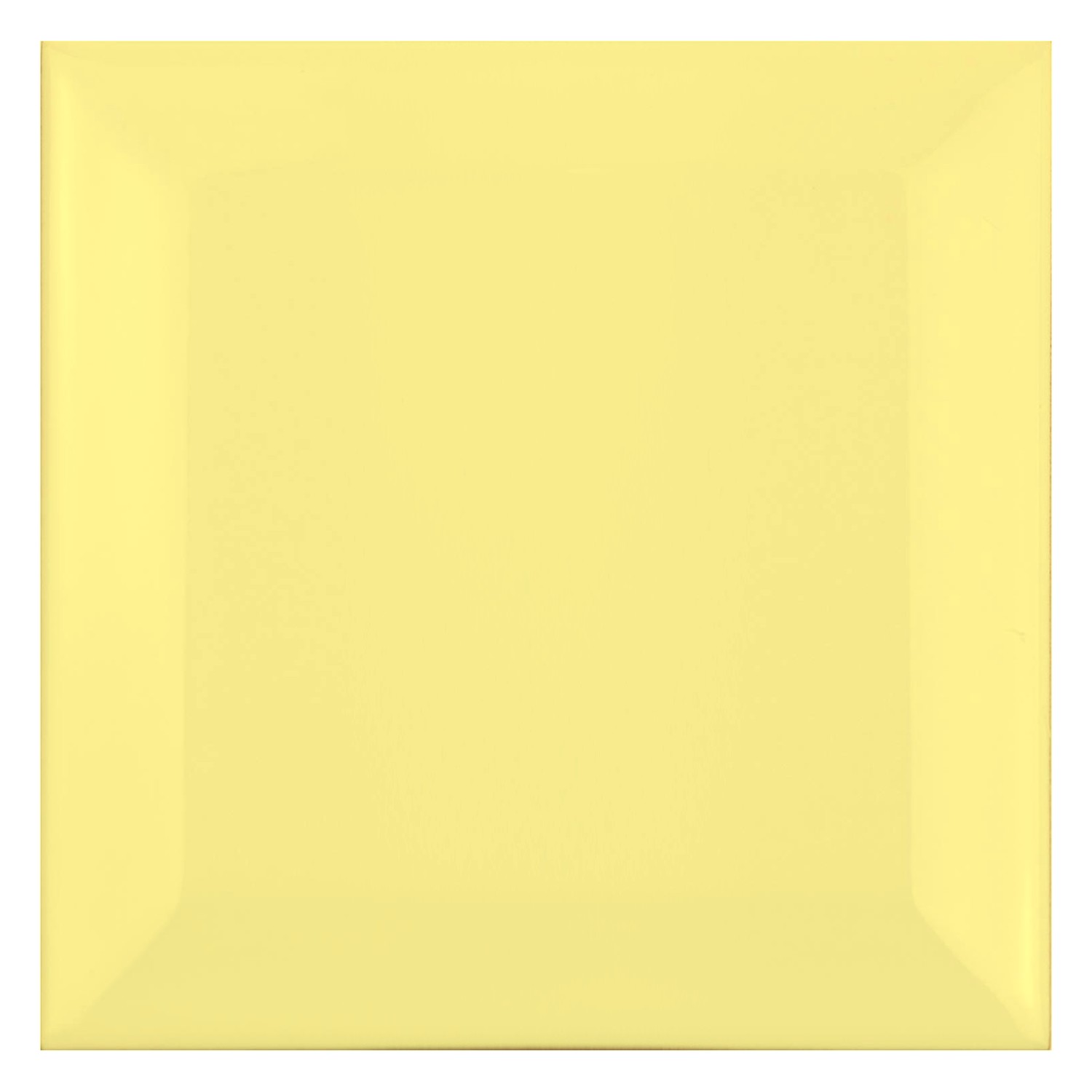 Metro tegel Geel Mat 10x10 cm Met Facet Catarina Amarillo