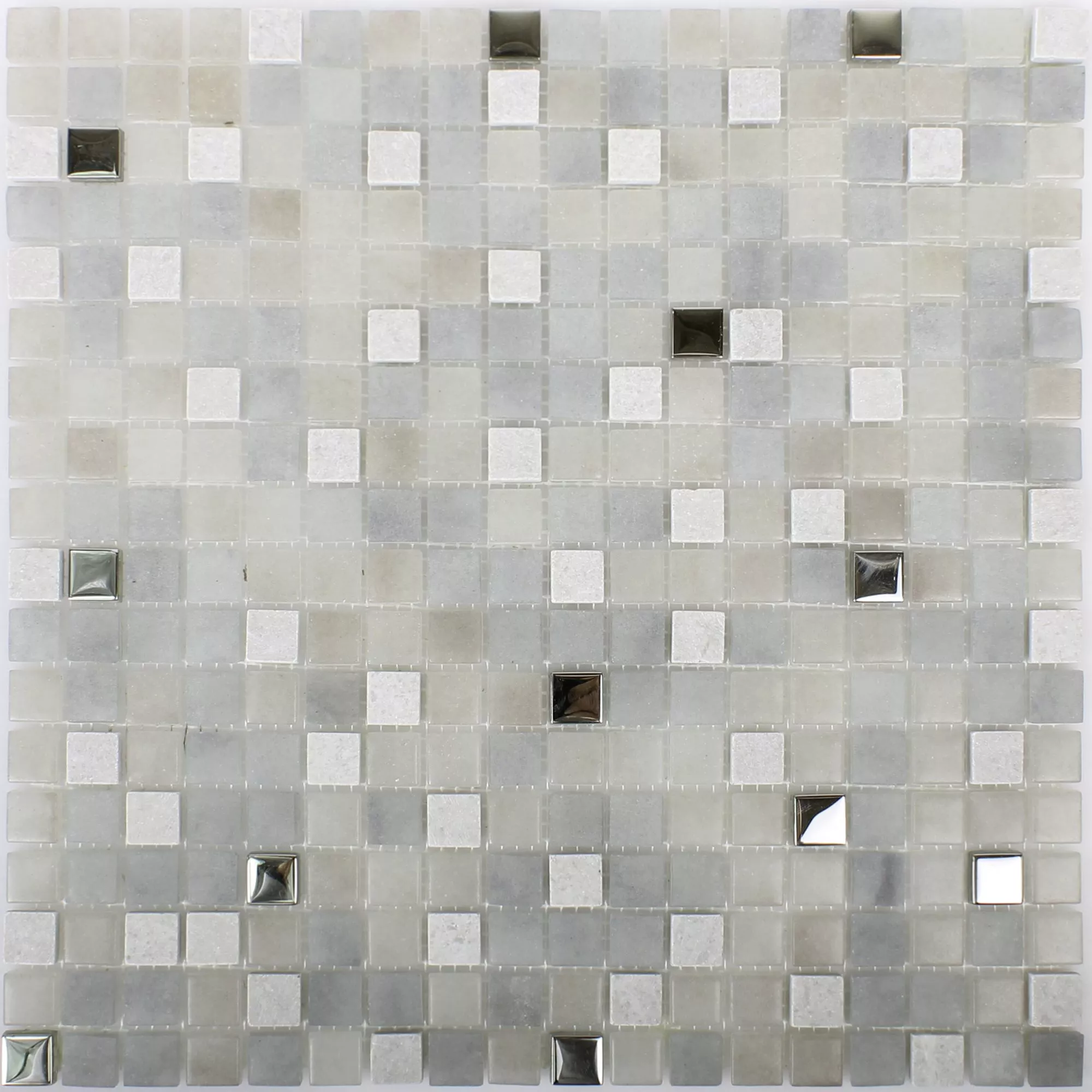 Mozaik Csempe Üveg Természetes Kő Mix Freyland Szürke
