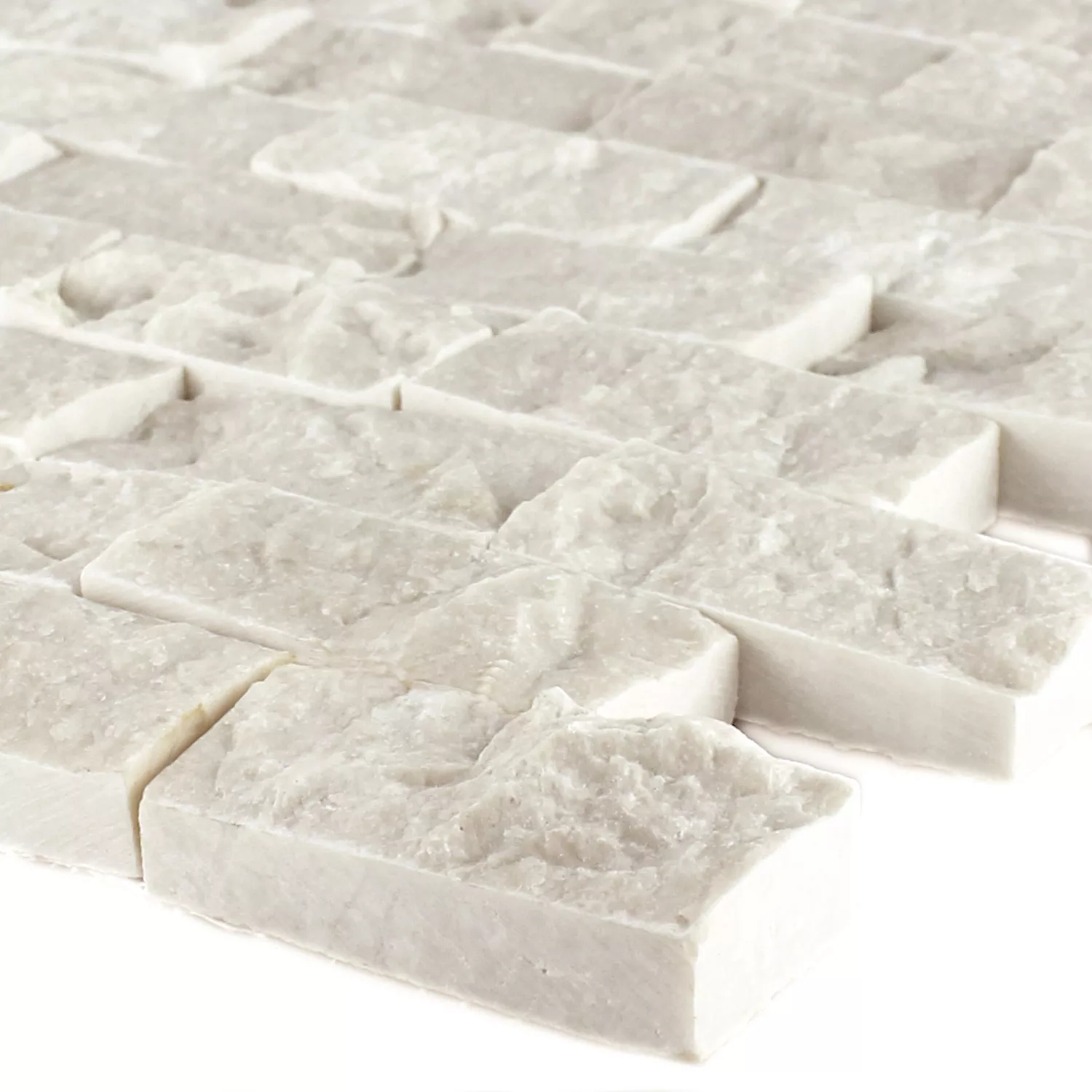 Mosaikfliesen Naturstein Marmor Afyon Beige 3D Mosaikfliesen Naturstein Marmor Afyon Beige 3D