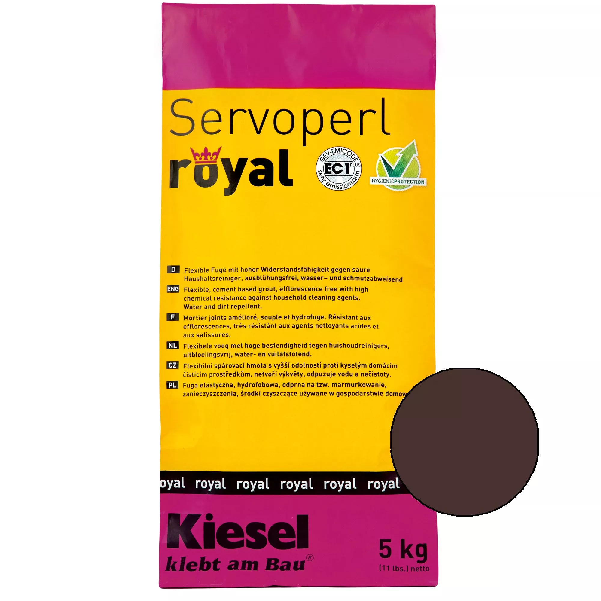 Kiesel Servoperl royal - flexible, water- and dirt-repellent joint (5KG Bali brown)