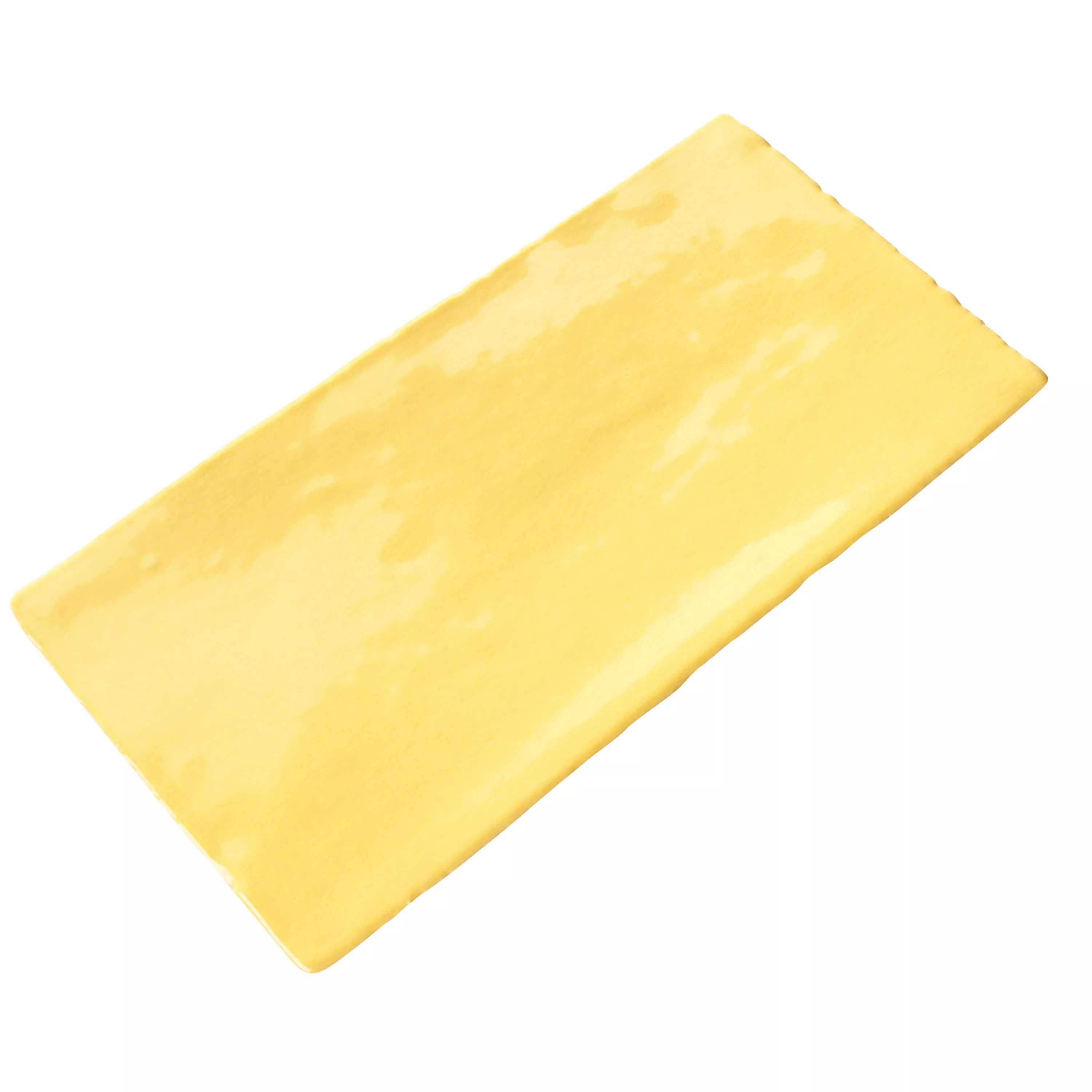 Πρότυπο Πλακάκι Tοίχου Algier Xειροποίητο 7,5x15cm Κίτρινο Λεμόνι