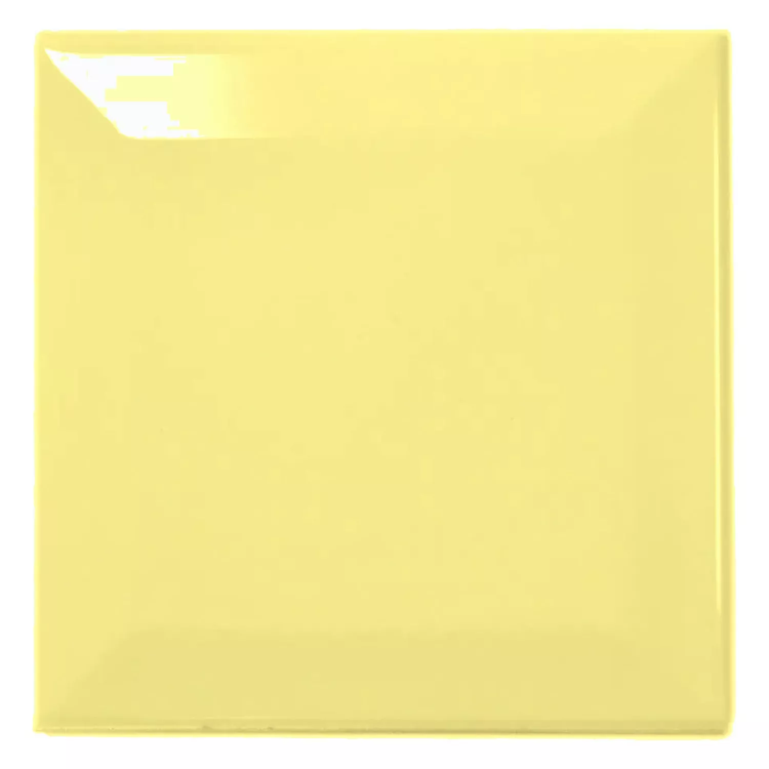 Metro tegel Geel Glanzend 10x10 cm Met Facet Catarina Amarillo