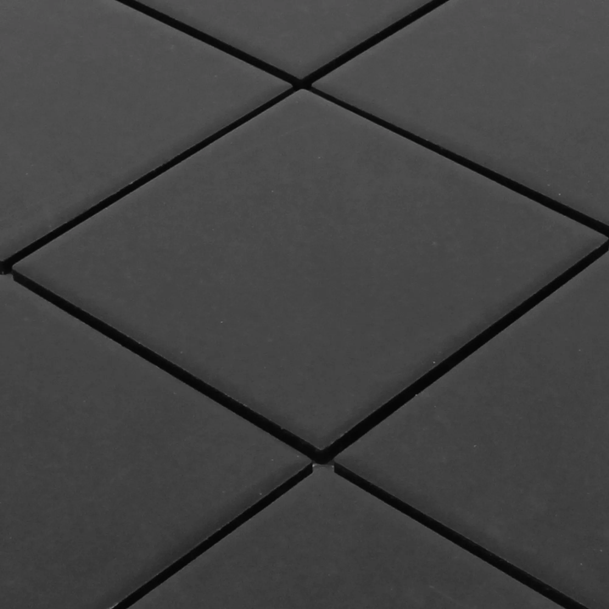 Mozaic Ceramic Miranda Rezistență La Alunecare Negru Neglazuit Q97