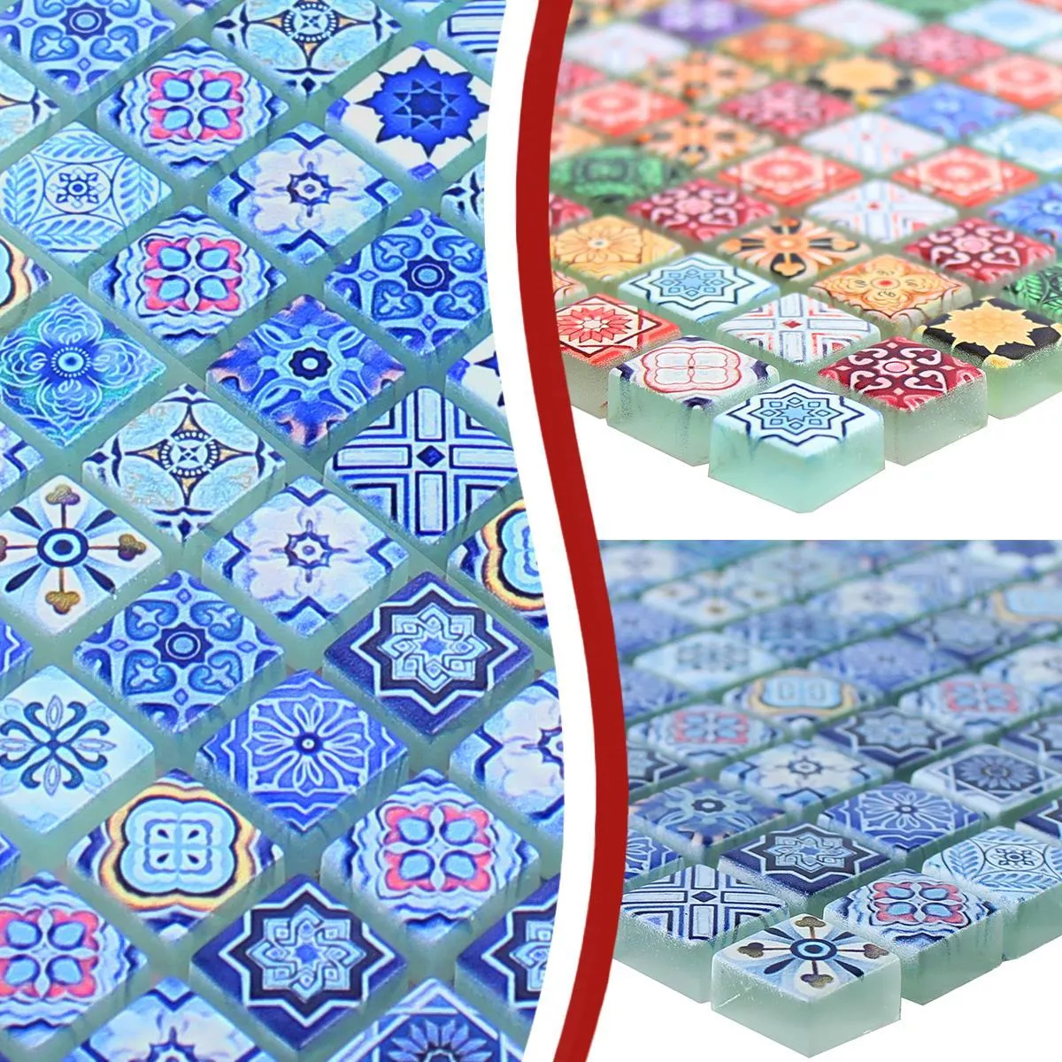 Glass Mosaikk Fliser Marrakech