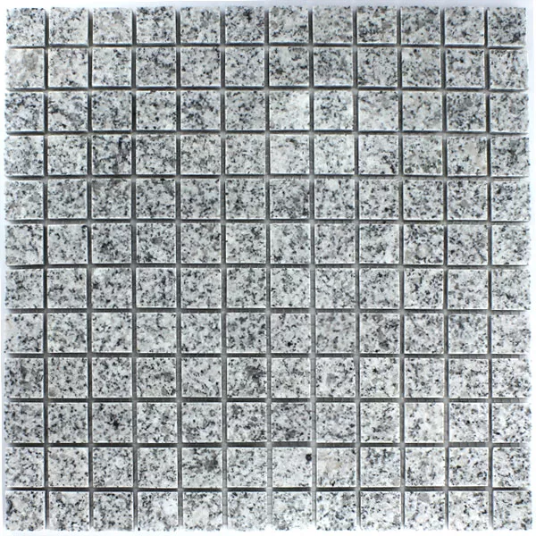 Mosaik Granit 23x23x8mm Kashmir Vit