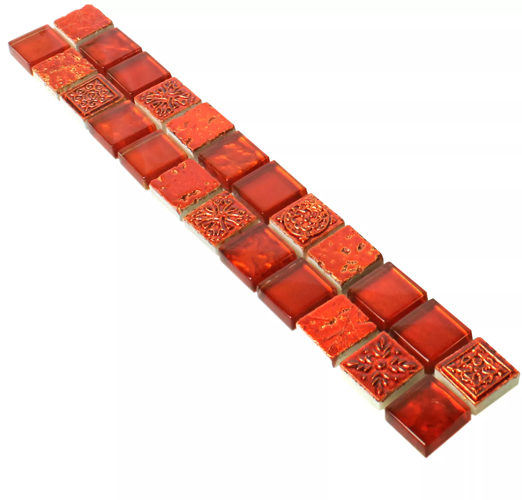 Glass Natural Stone Border Rockport Red Glass Natural Stone Border Rockport Red