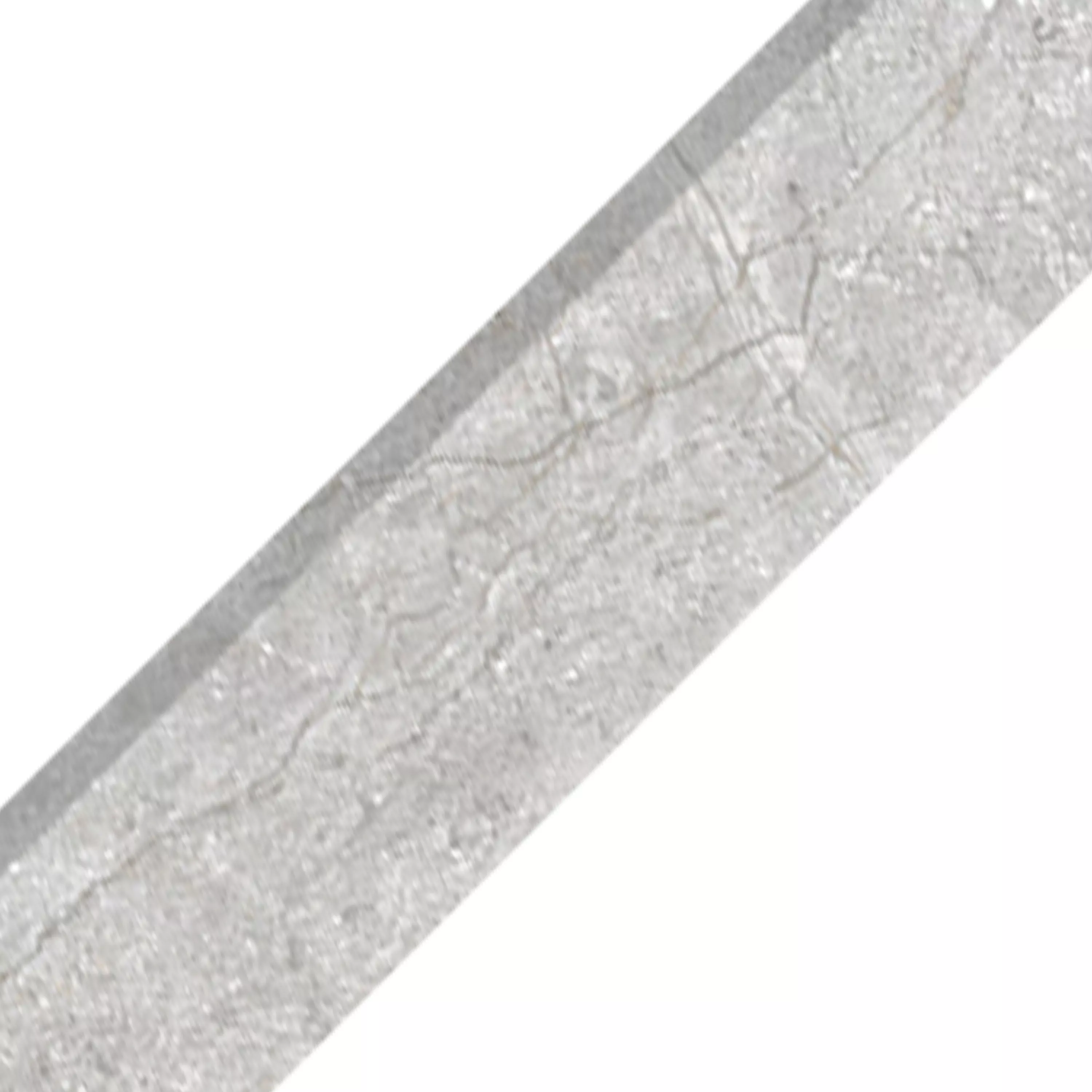 Gulvfliser Pangea Marmor Optik Måtte Sølv Sokkel 7x120cm