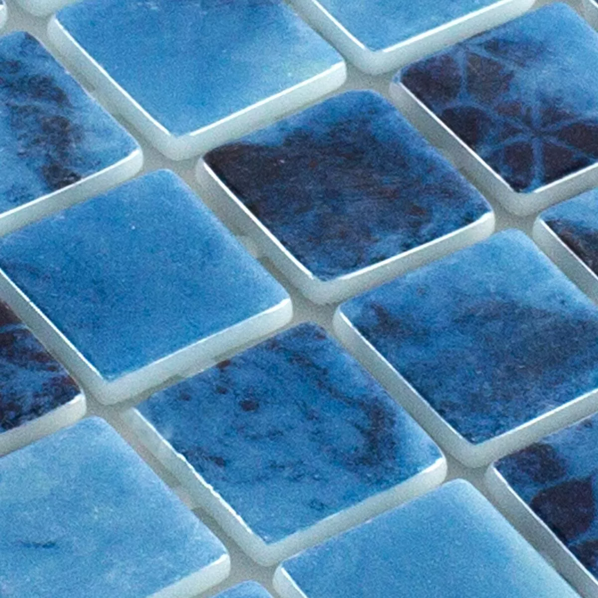 Próbka Mozaika szklana na basen Baltic Niebieski