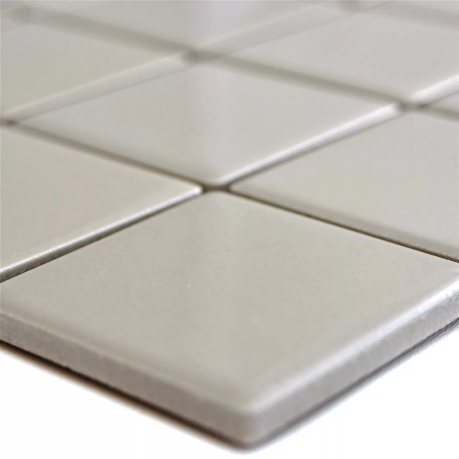 Ceramic Mosaic Tiles Adrian Mud Glossy Square 48 Ceramic Mosaic Tiles Adrian Mud Glossy Square 48