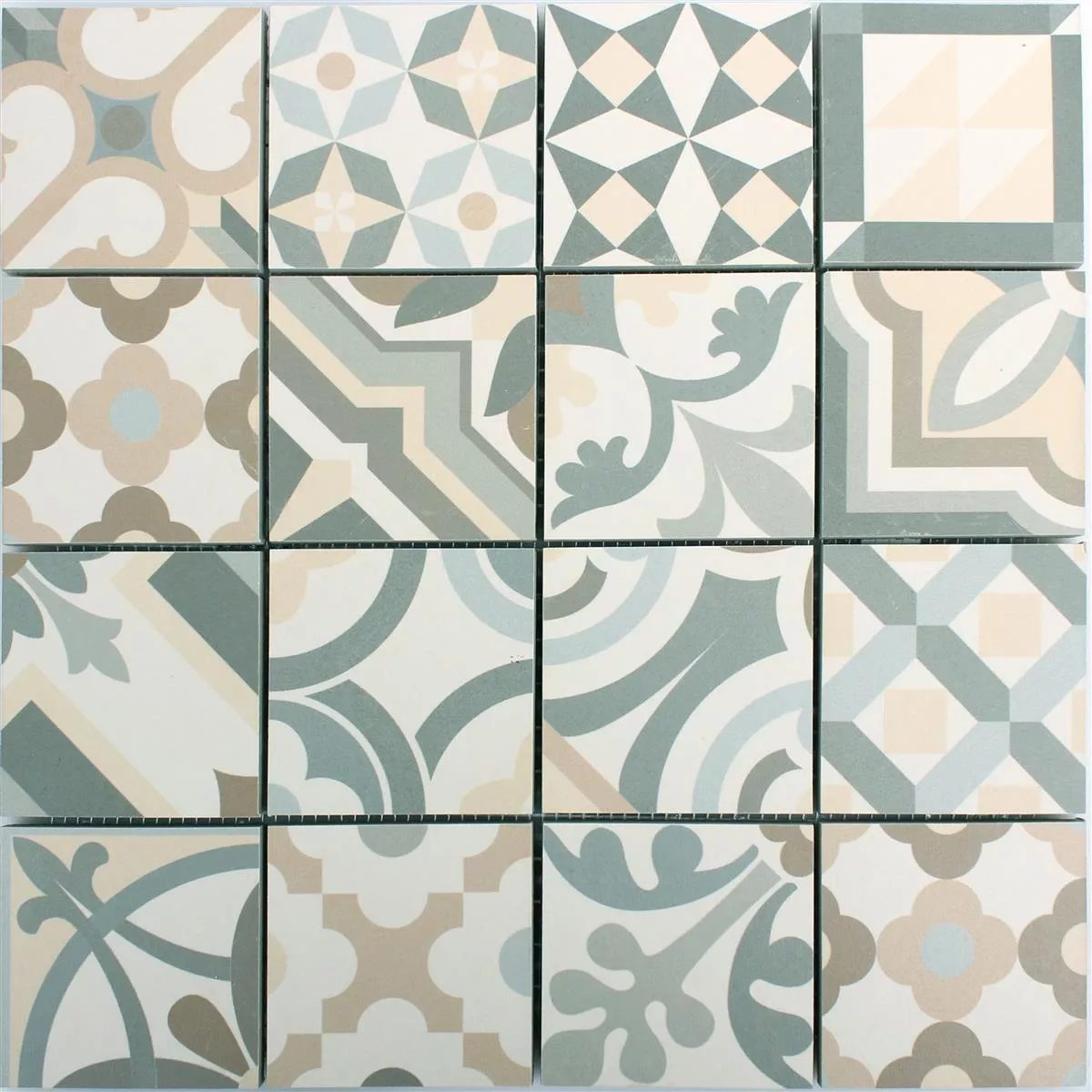Ceramica Mosaico Retro Piastrelle Utopia Grigio Beige R10/B