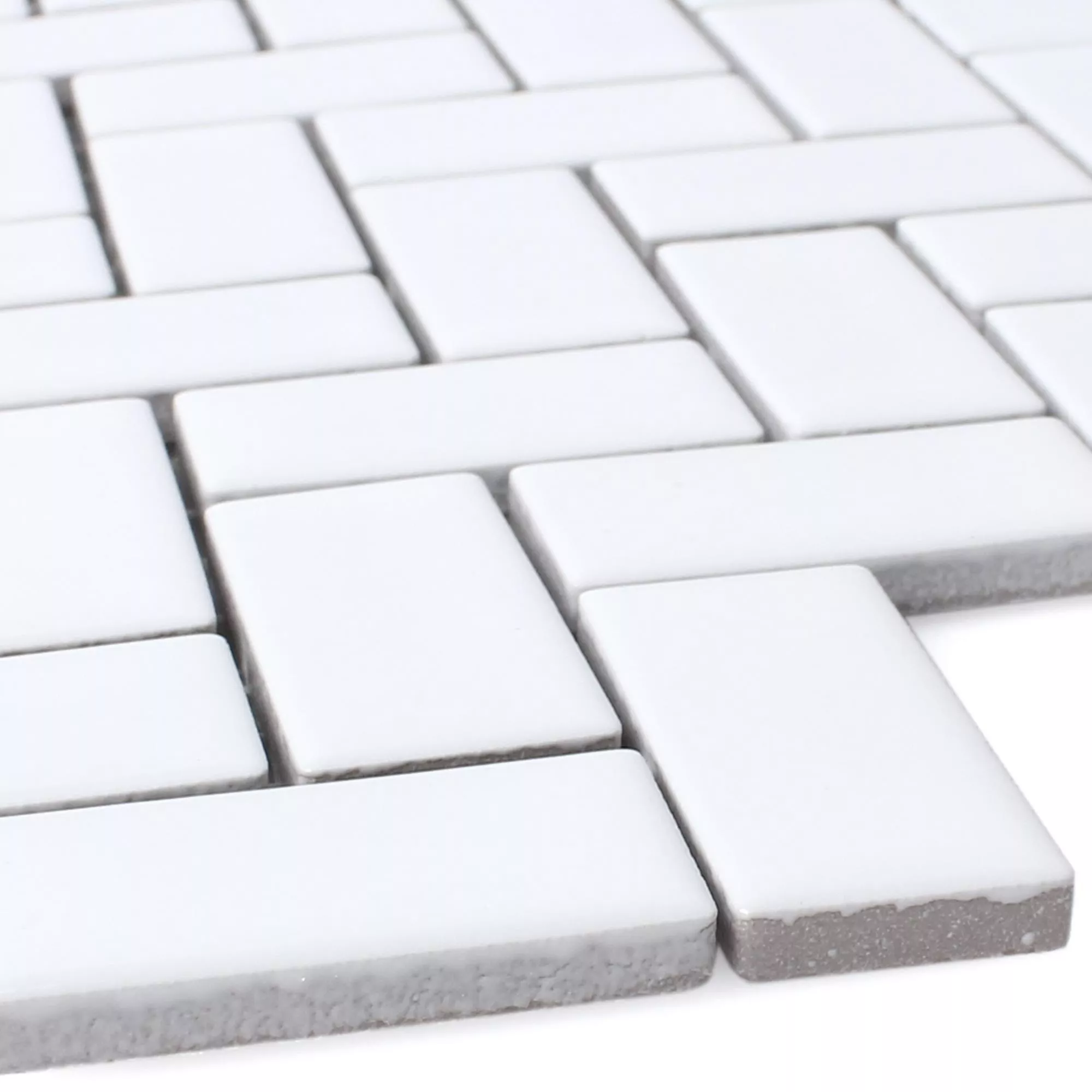Mosaic Tiles Ceramic Casillas White Mat Mosaic Tiles Ceramic Casillas White Mat