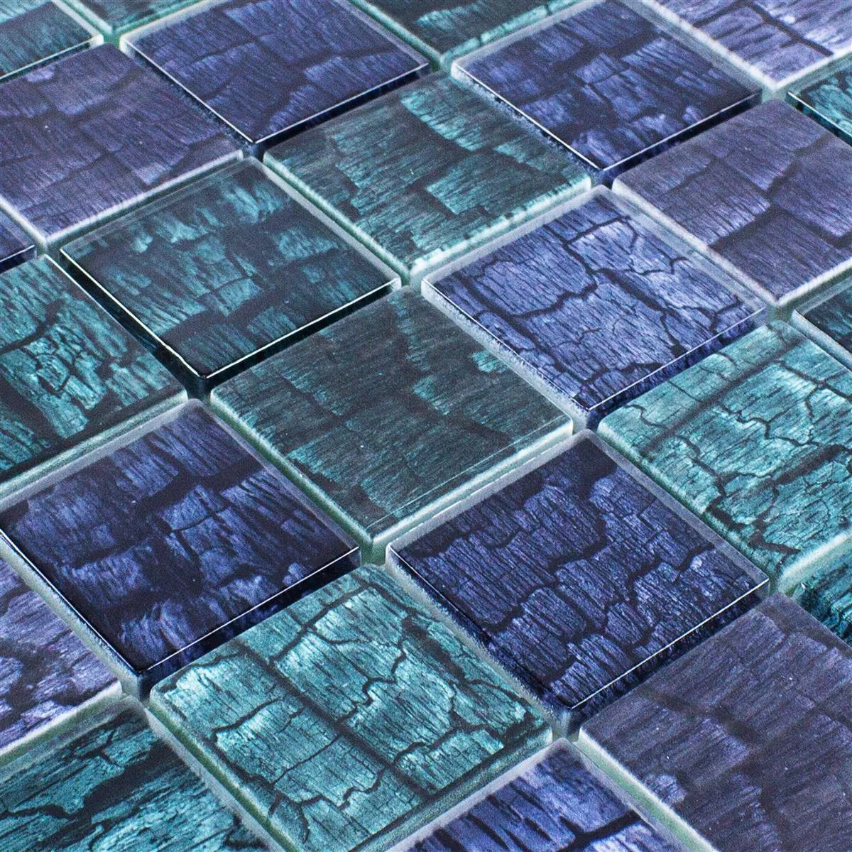 Glass Mosaikk Fliser Saraland Grønn