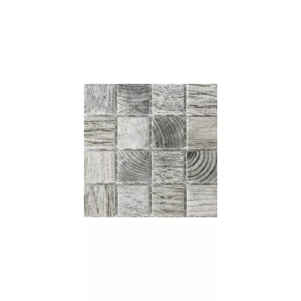 Sample Mosaic Tiles Glass Valetta Wood Structure Light Grey