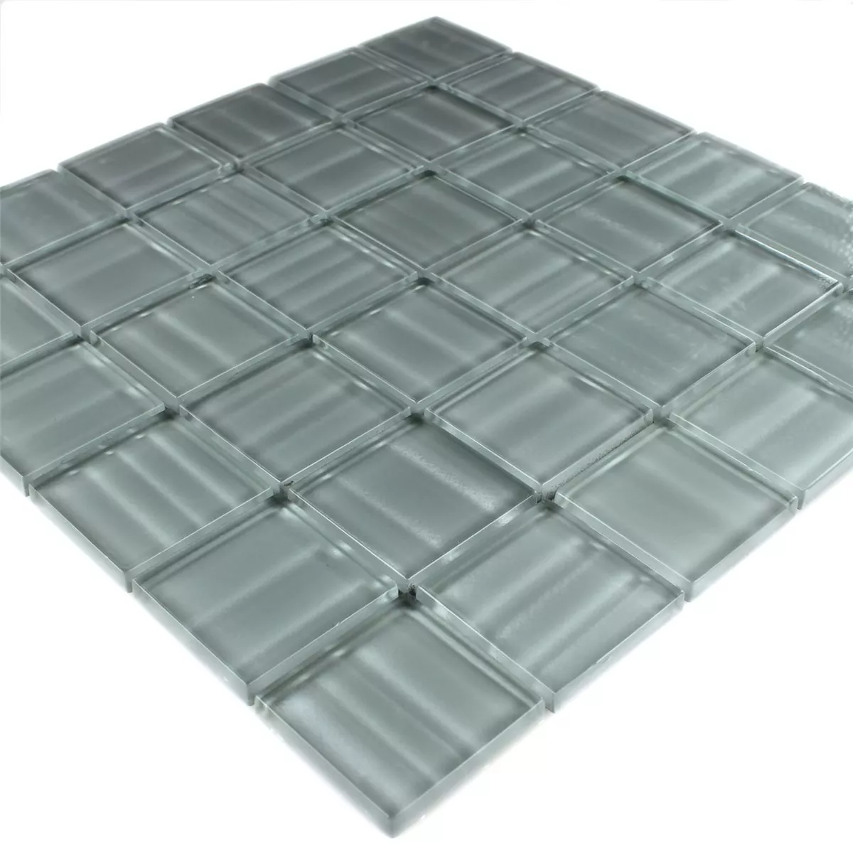 Mosaic Tiles Glass Columbia Grey Striped