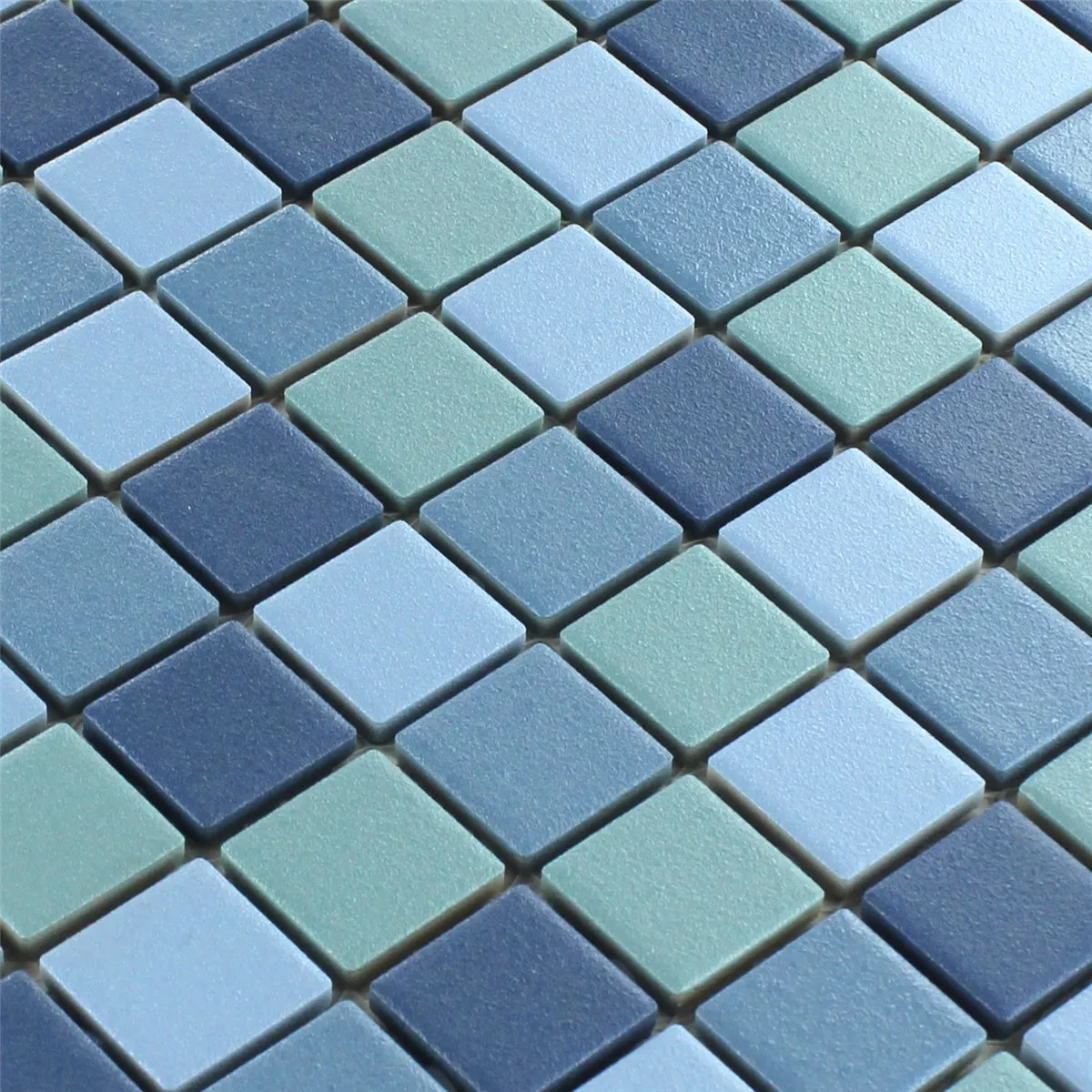 Mosaikkfliser Keramikk Sklisikkerhet Blå Mix