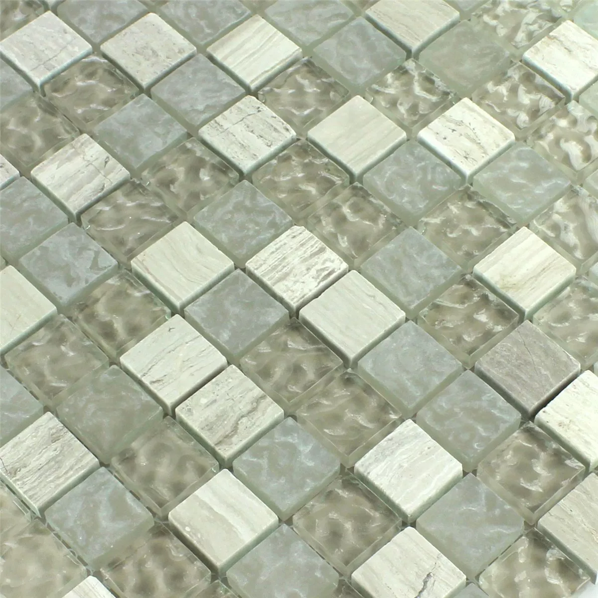 Padrão de Azulejo Mosaico Vidro Mármore Burlywood  Martelado