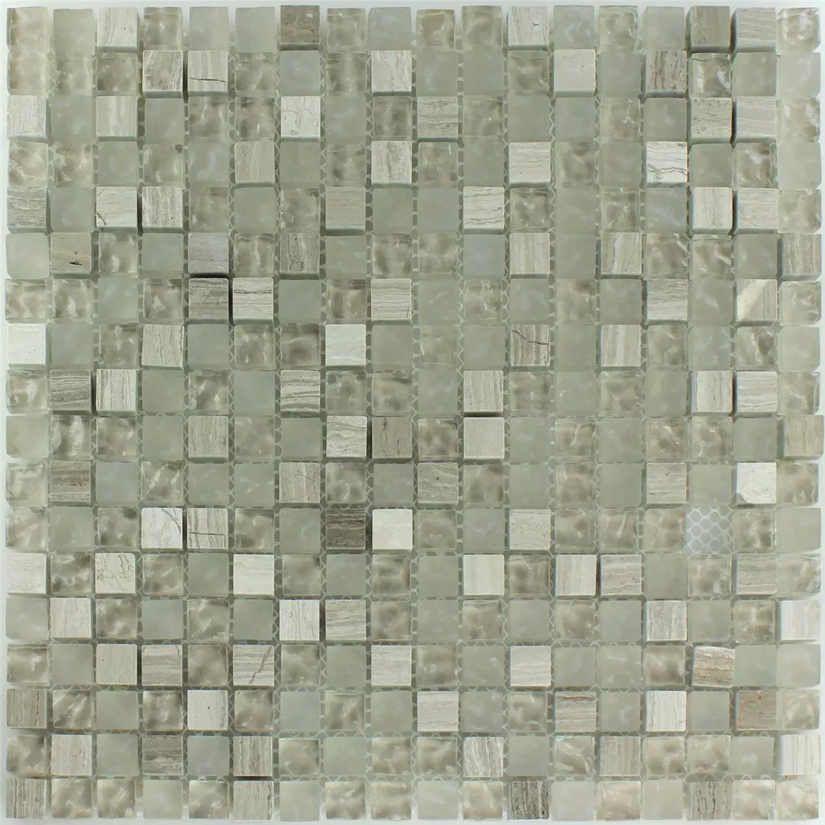 Sample Mosaic Tiles Glass Marble Burlywood Drummed