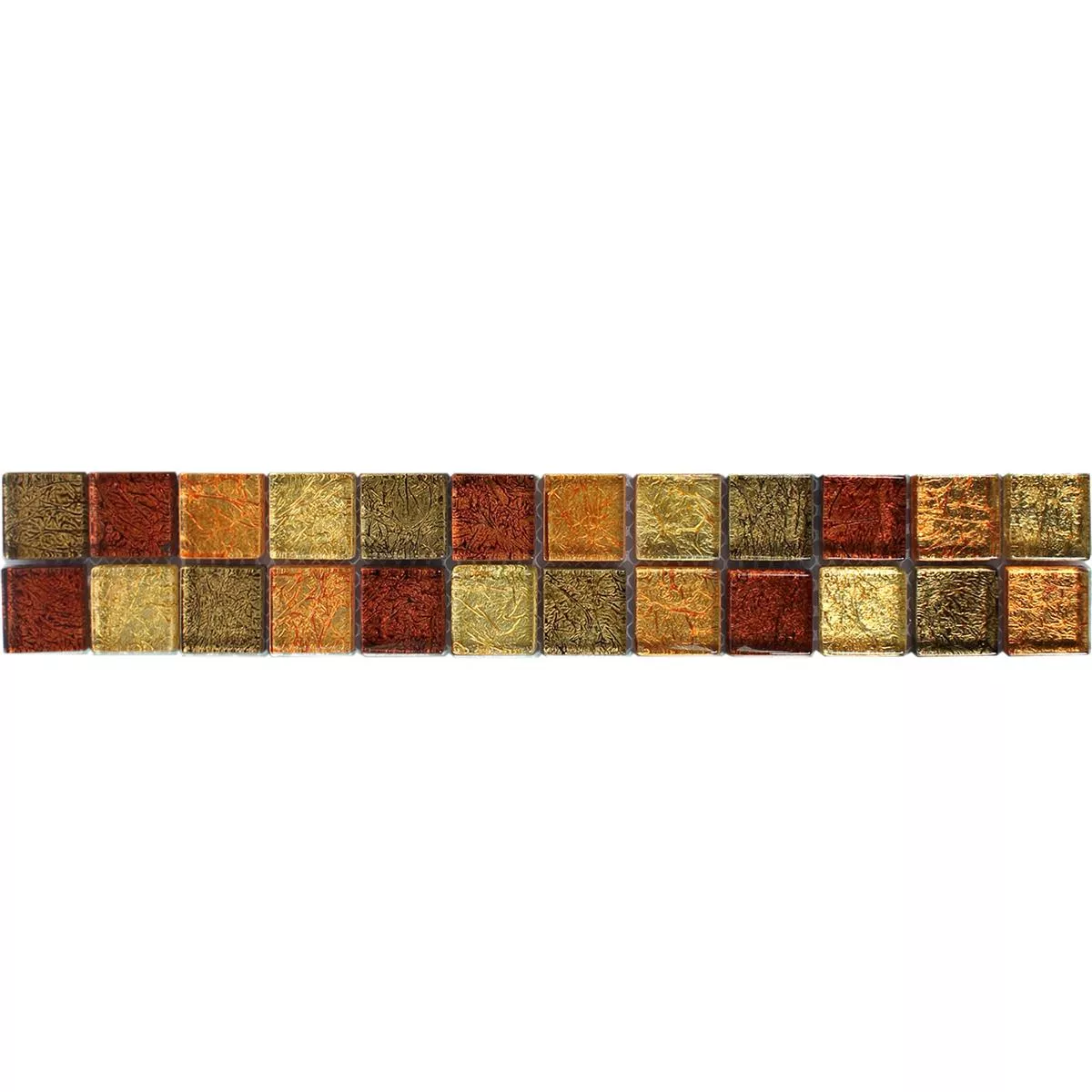 Mozaic De Sticlă Gresie Frontieră SantaFe Aur Portocale Q23
