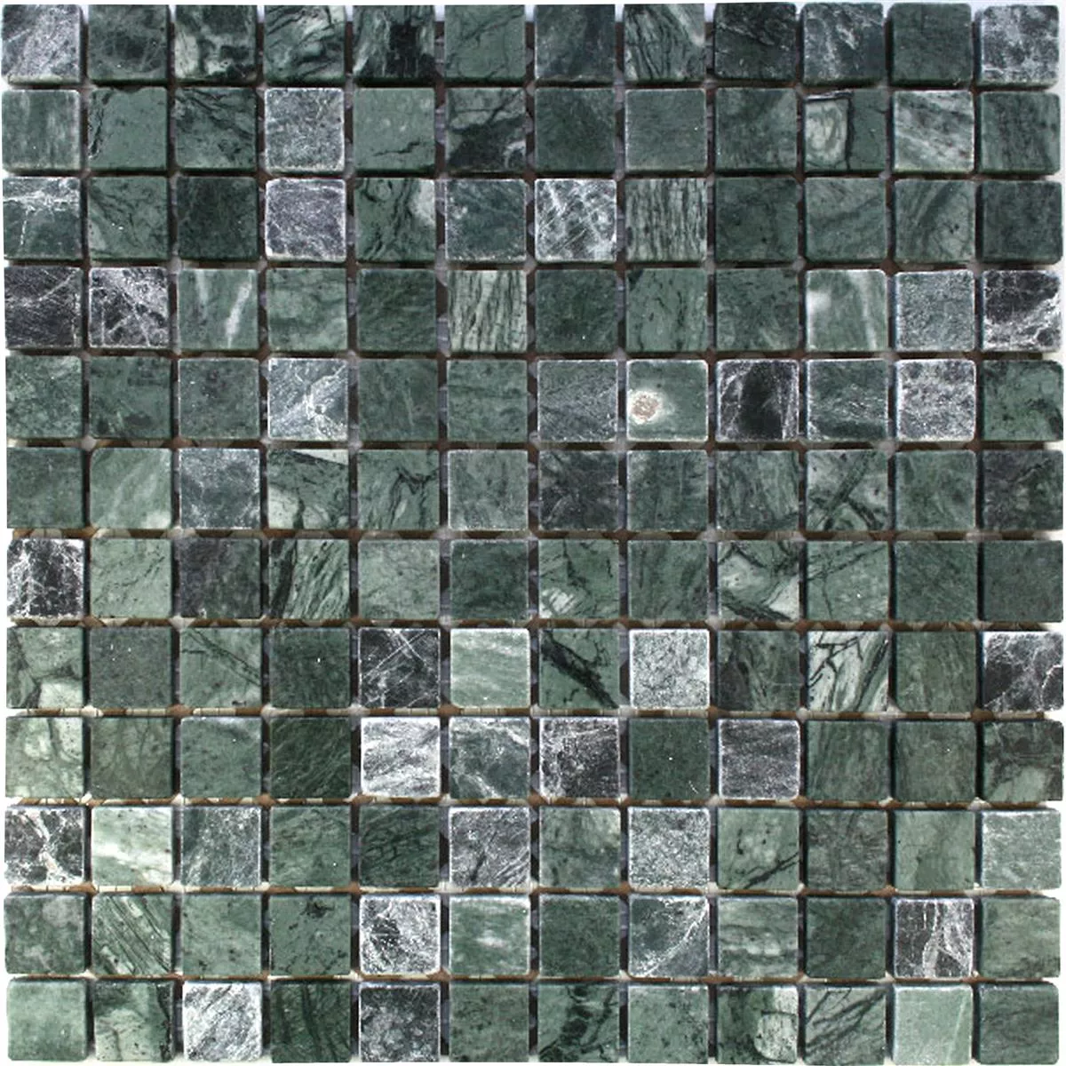 Sample Mosaic Tiles Marble 23x23x8mm Verde