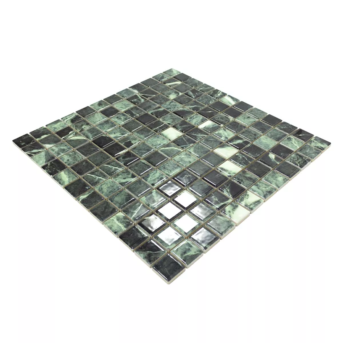 Ceramica Mosaico Piastrelle Elysium Marmo Ottica Verde 23