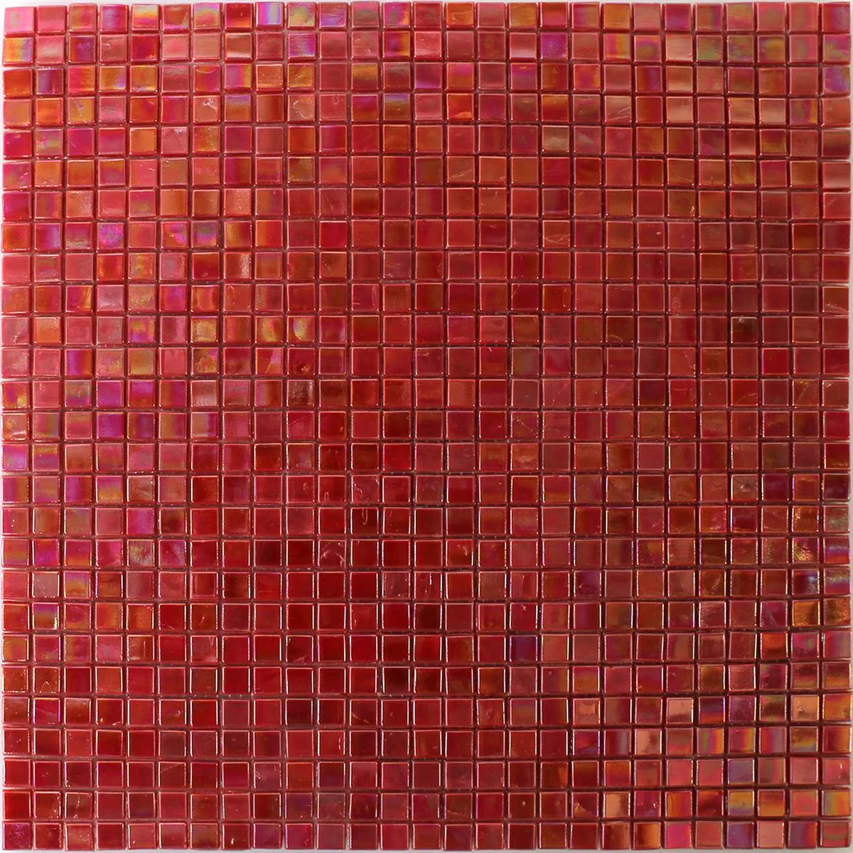 Mosaico De Vidro Azulejos Efeito Madrepérola Vermelho
