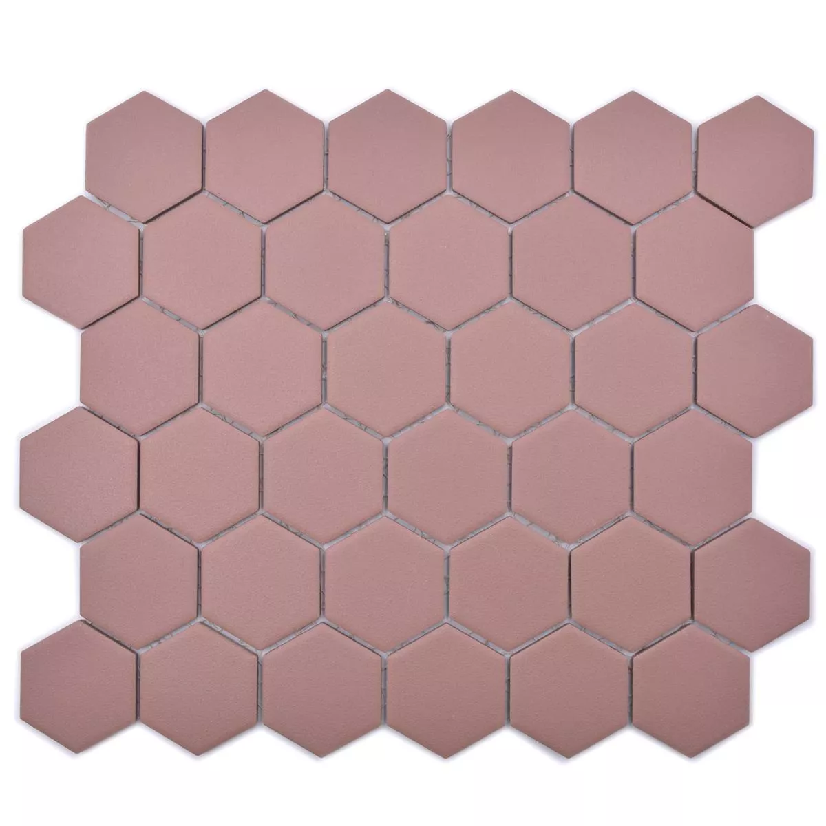 Sample Ceramic Mosaic Bismarck R10B Hexagon Terracotta H51
