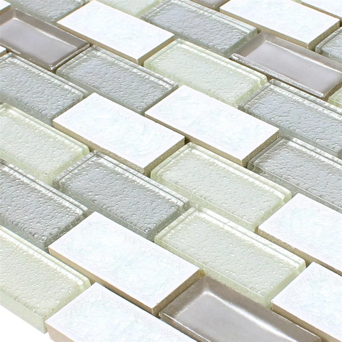 Próbka Mozaika Szkło Ceramika Mirasol Biały
