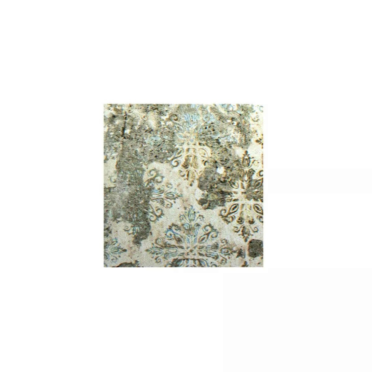 Muster von Keramikmosaik Fliesen Bellona Effekt Hellbunt 95x95mm