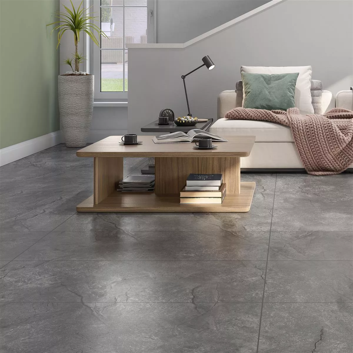 Sample Floor Tiles Pangea Marble Optic Mat Grey 60x120cm