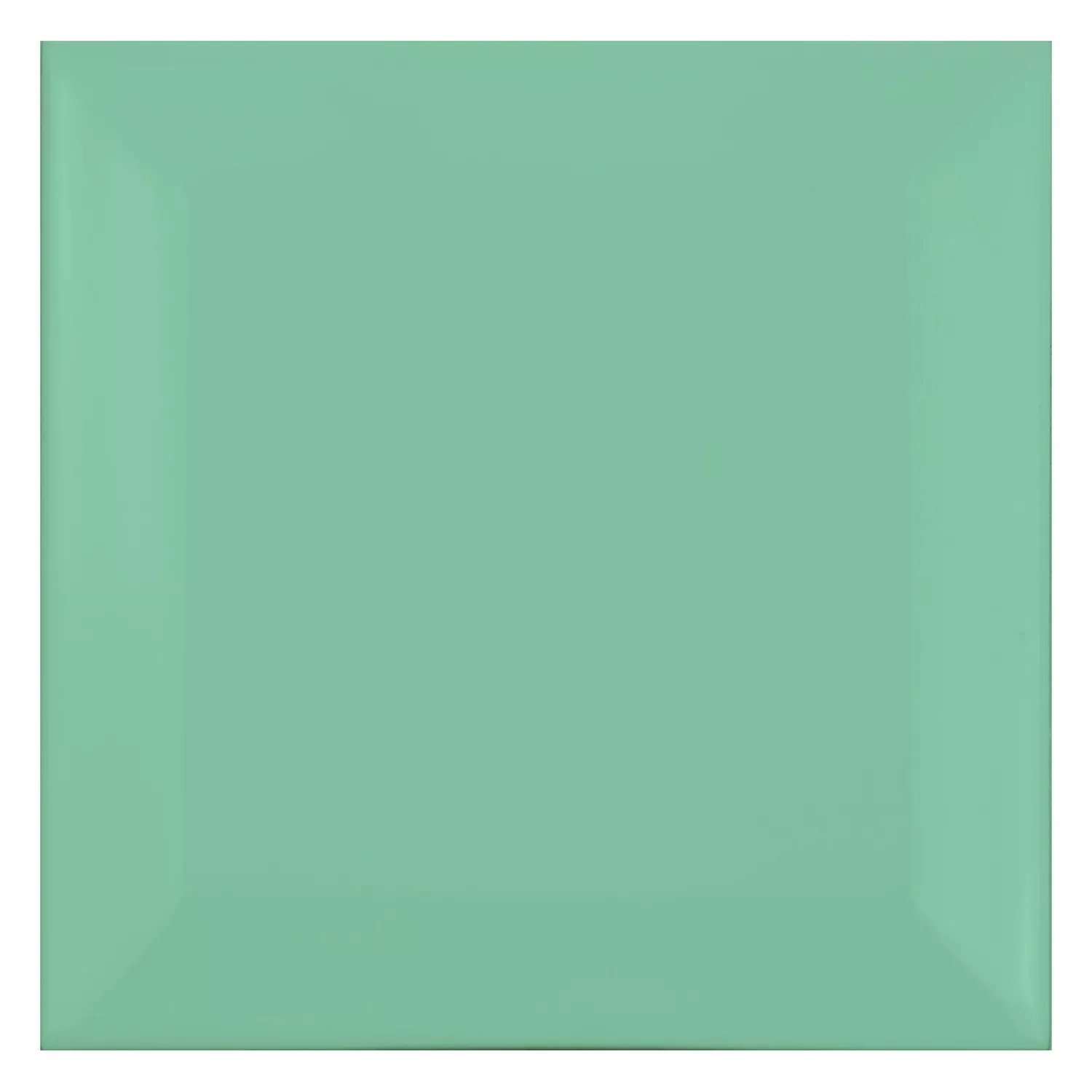 Metro tegel Groen Mat 10x10 cm Met Facet Catarina Manzana