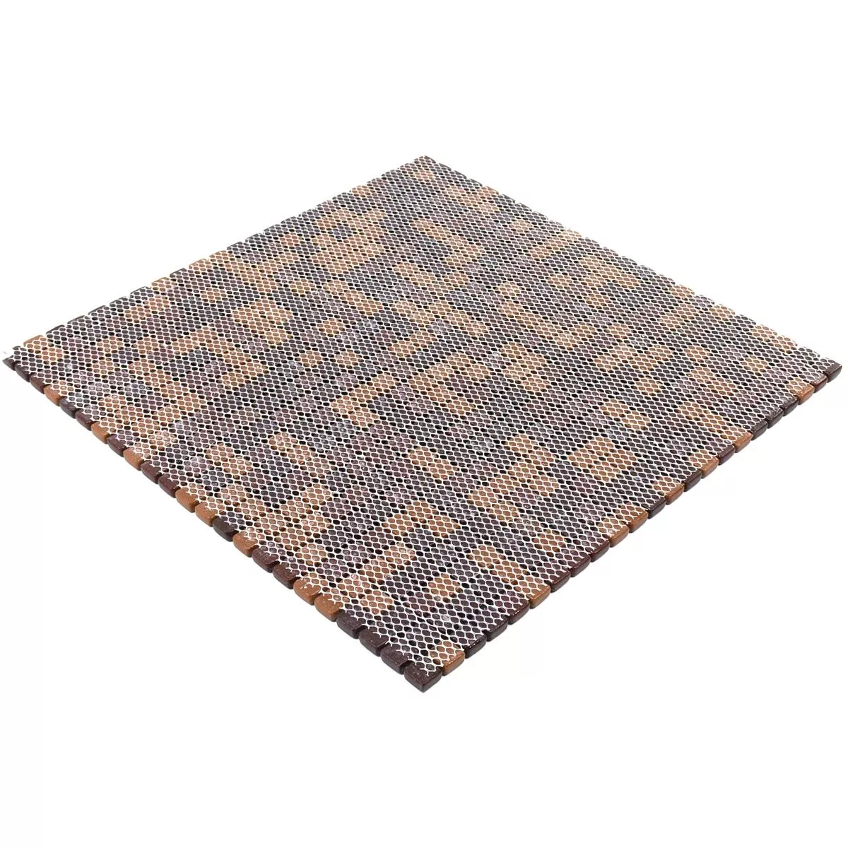 Glass Mosaic Tiles Delight Brown Mix