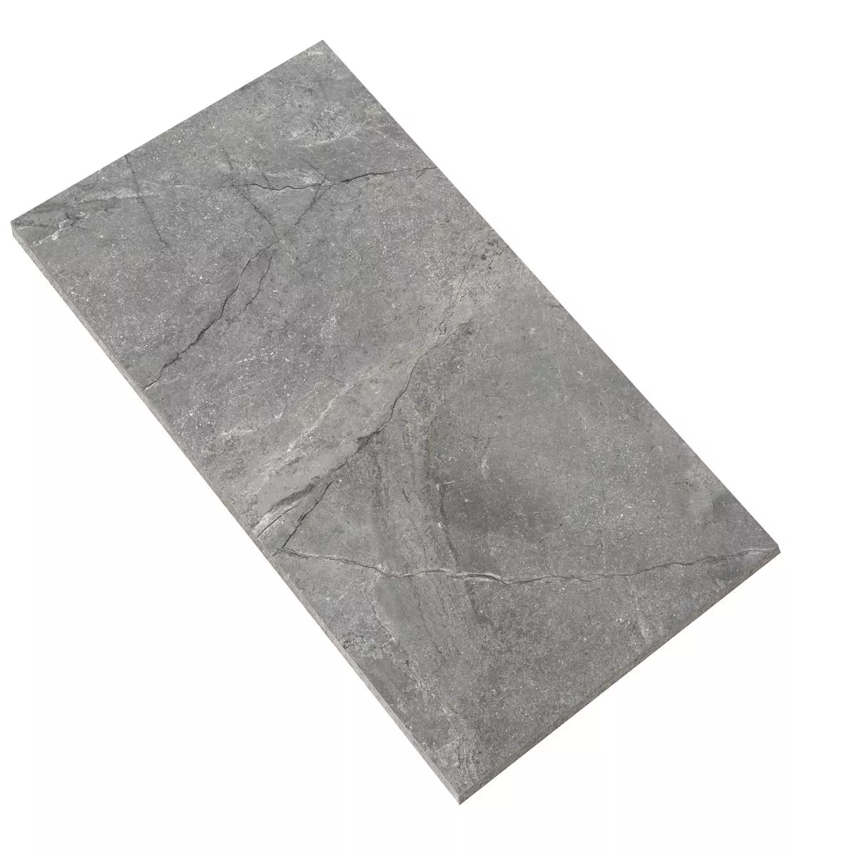 Bodenfliesen Pangea Marmoroptik Poliert Grau 60x120cm
