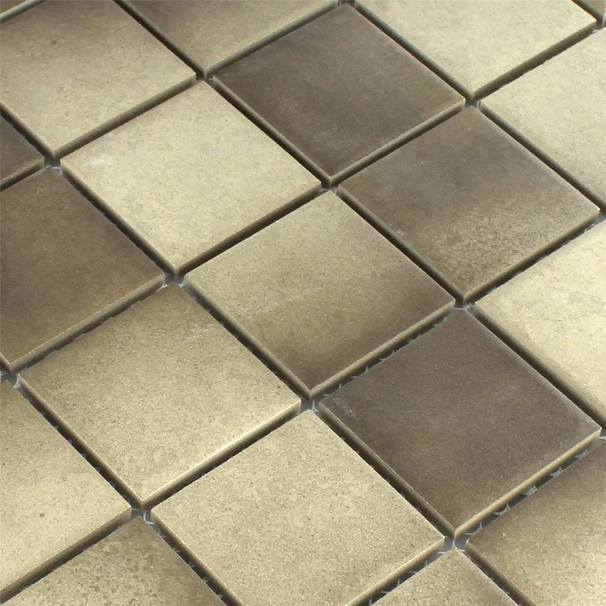 Mosaic Tiles Ceramic Non Slip Beige Brown