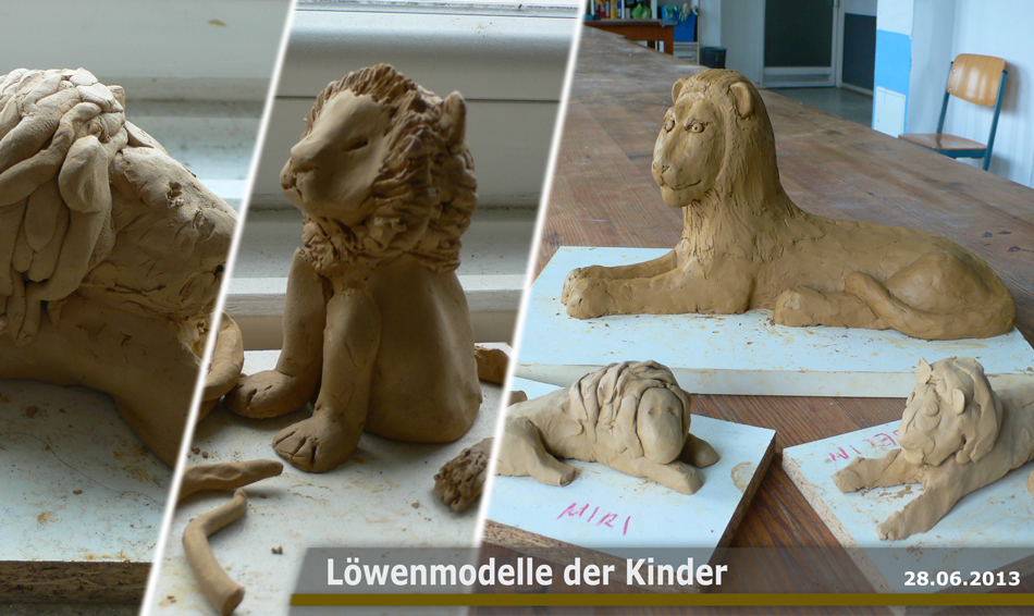 Leeuwenmodellen voor kinderen