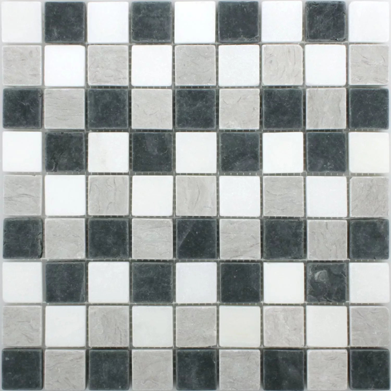 Mønster fra Mosaikkfliser Neutro Botticino Grey Mix