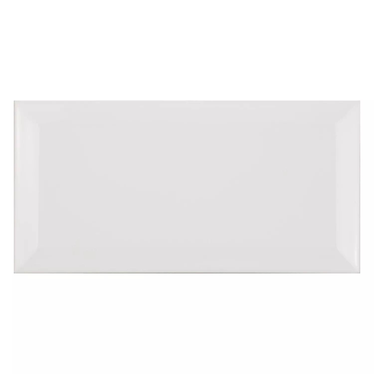 Carrelage métro Blanc Mat 10x20 cm Avec Facette Jasper Blanco