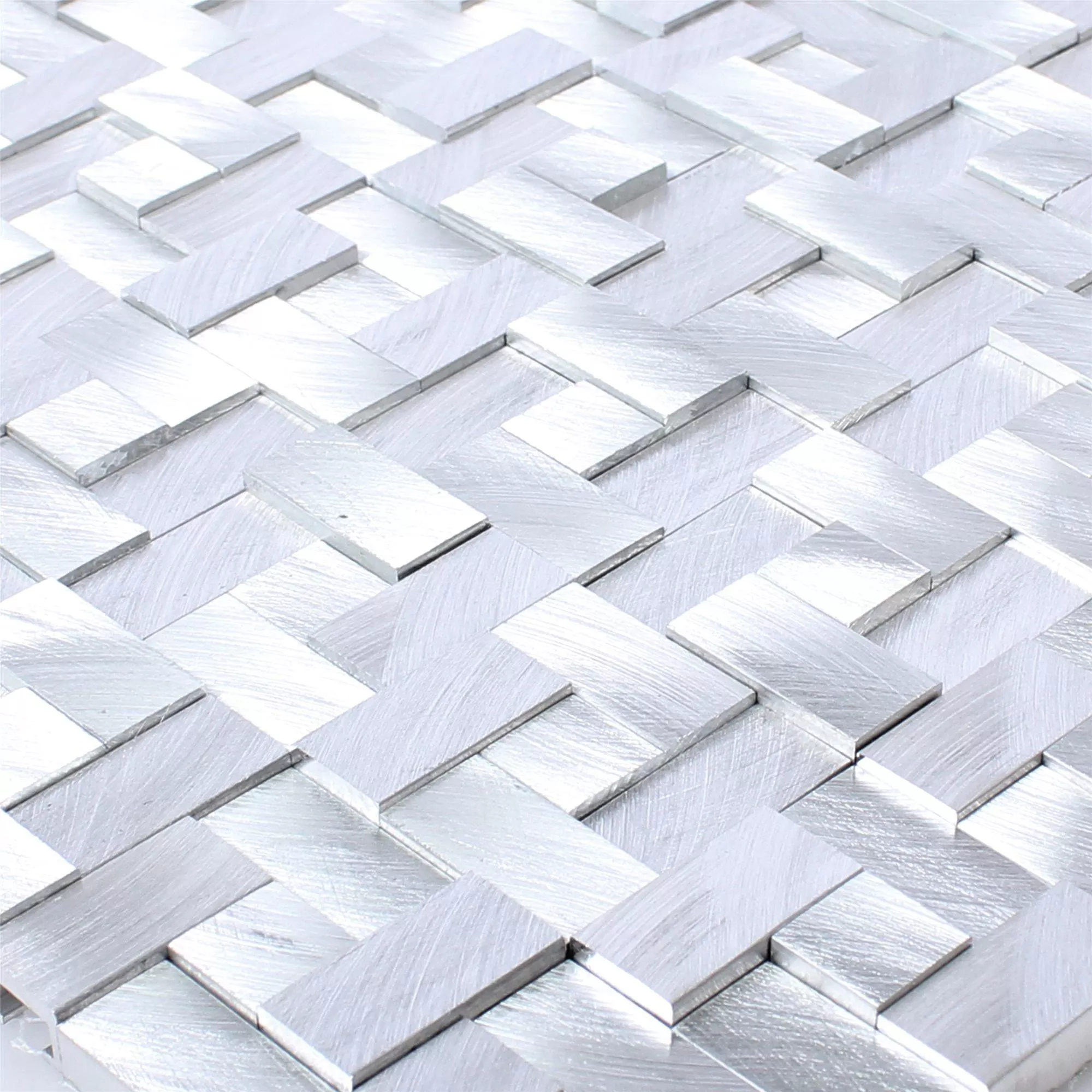 Mozaik Csempe Alumínium Fém Elvis 3D Ezüst