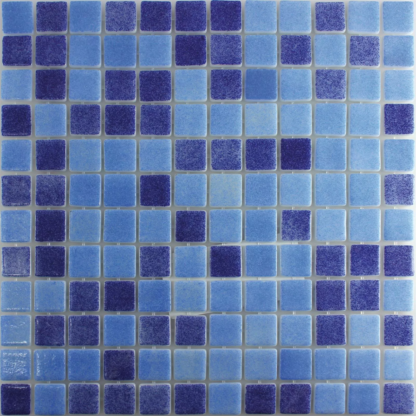 Verre Piscine Mosaïque Lagune R11C Bleu Mix