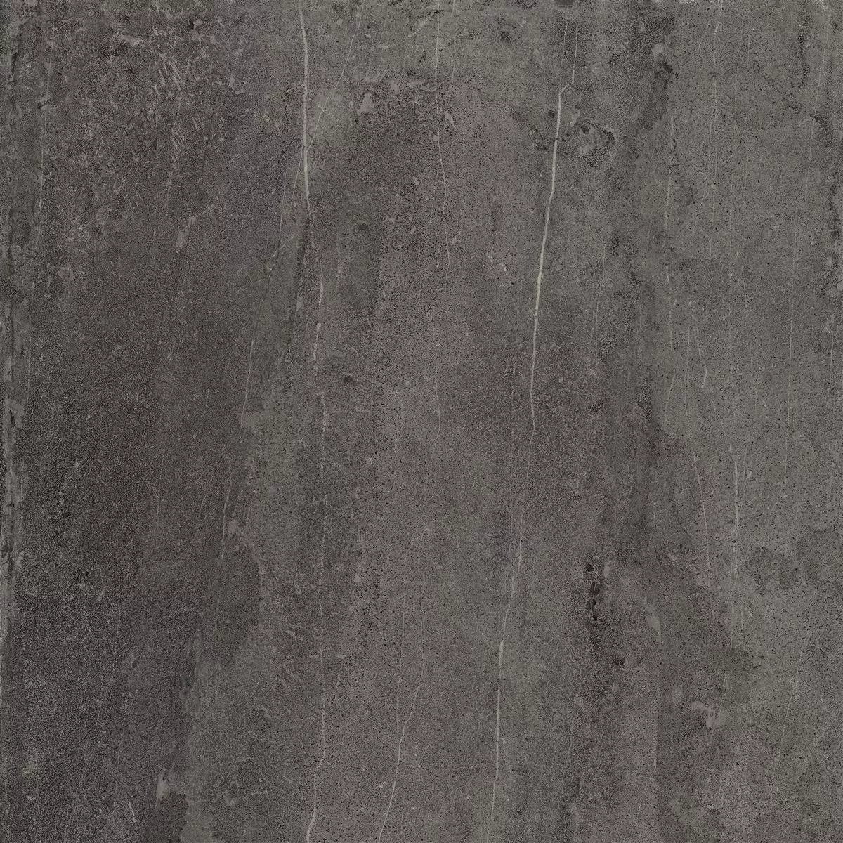 Uzorak Podne Pločice Detmold Imitacija Prirodnog Kamena 60x60cm Antracit