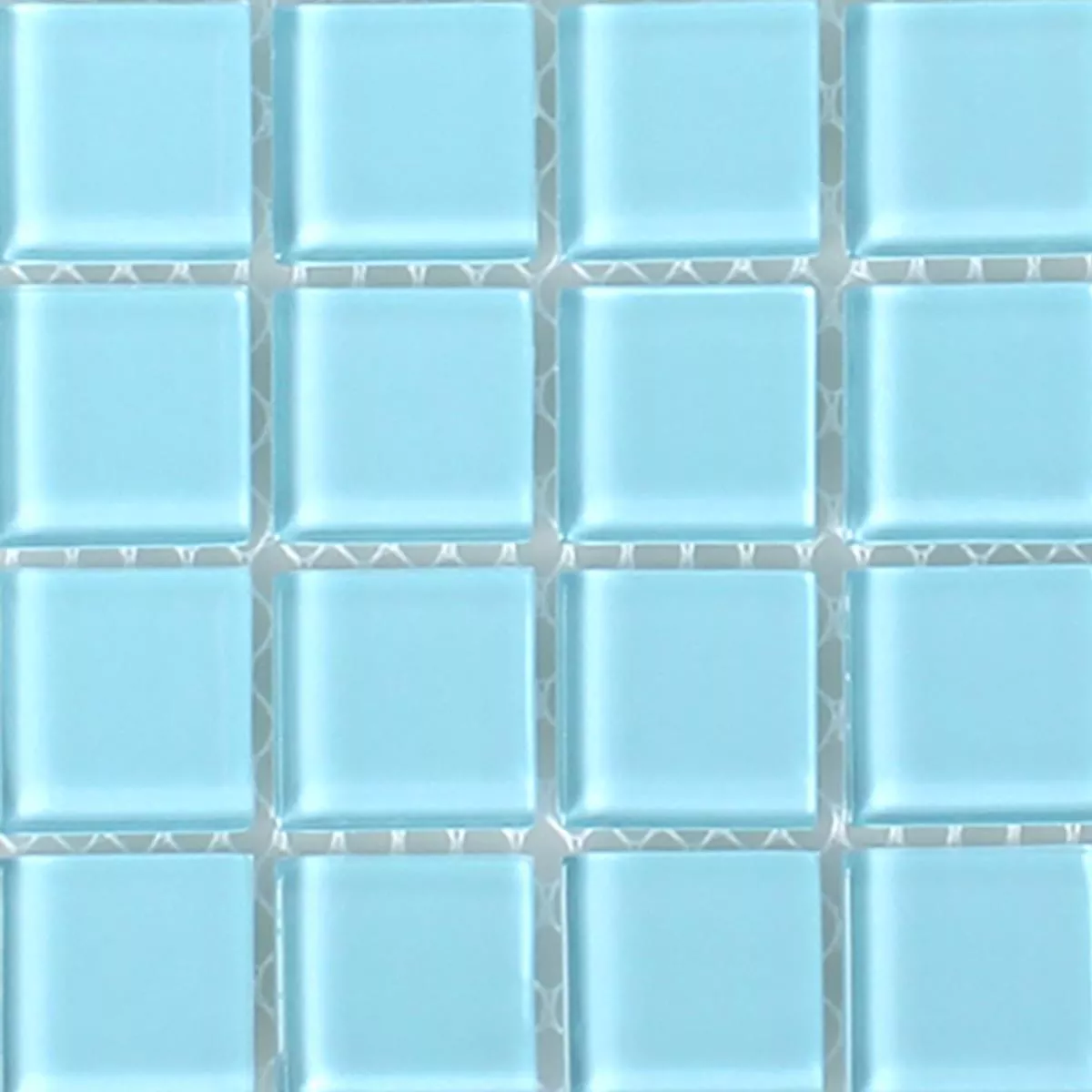 Sample Glasmozaïek Tegels Florida Lichtblauw